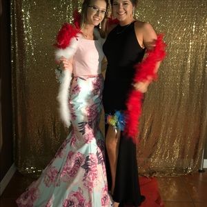 Pink Mori Lee 2 piece dress